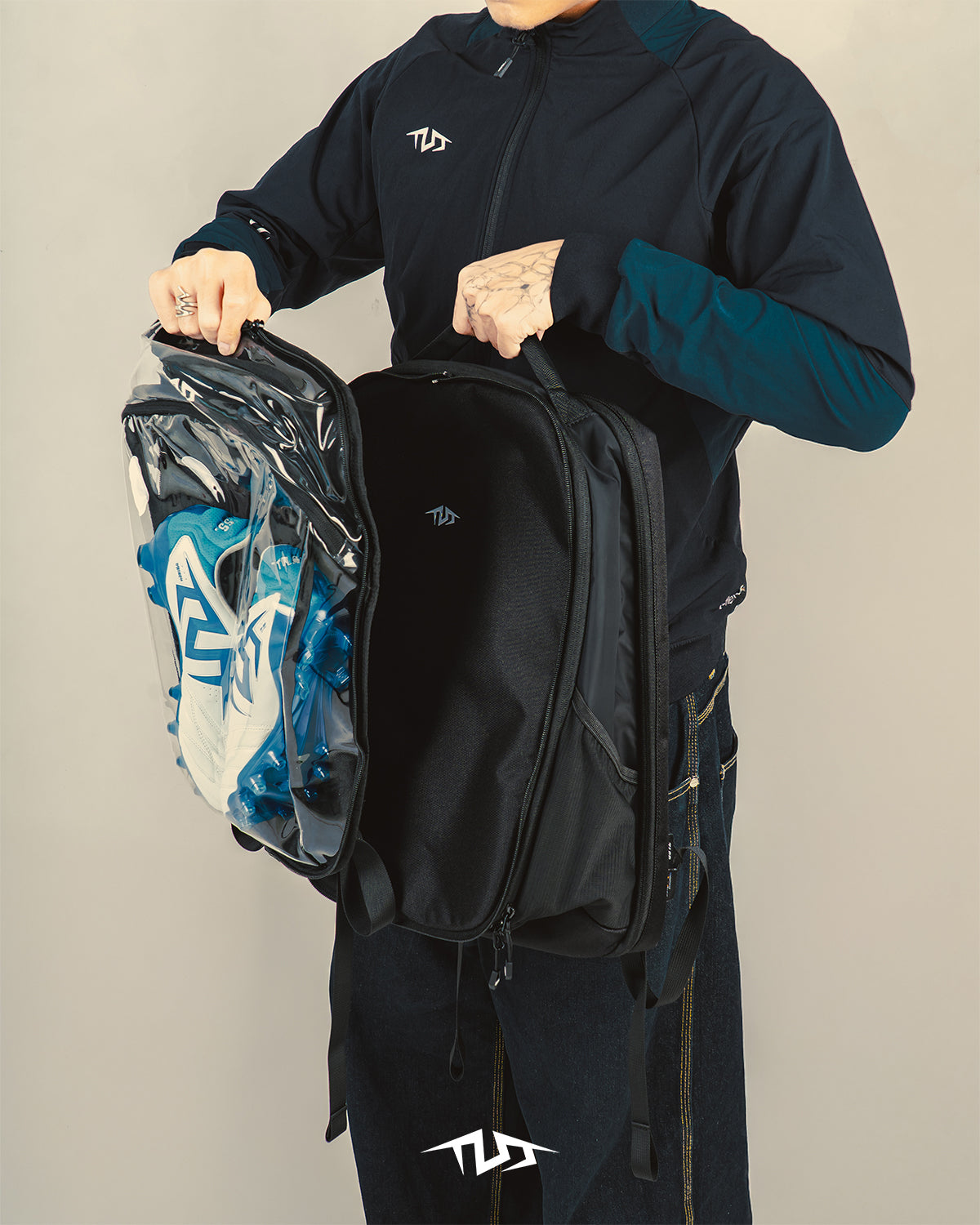 TLSS TRANSPARENT MULTI-LAYER SPORTS BACKPACK